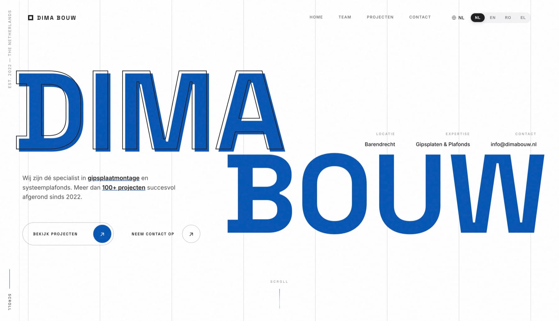 Dima Bouw website preview
