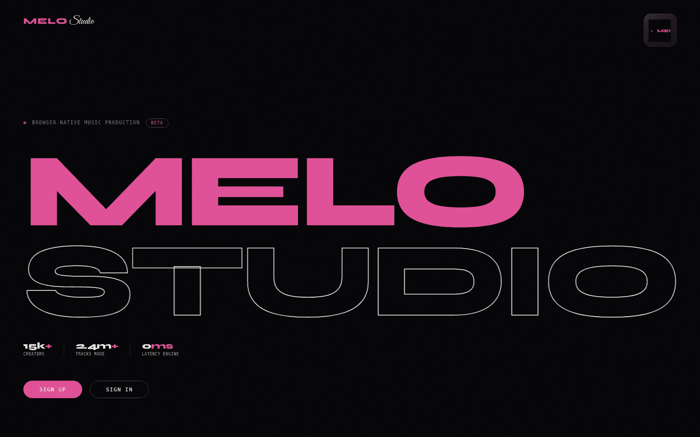MeloStudio project preview
